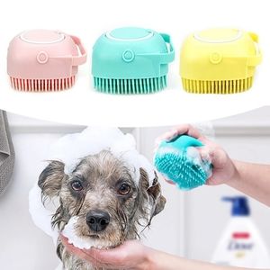 Dog Wash Tools Bath Massage Gloves Brush Soft Safety Silicone